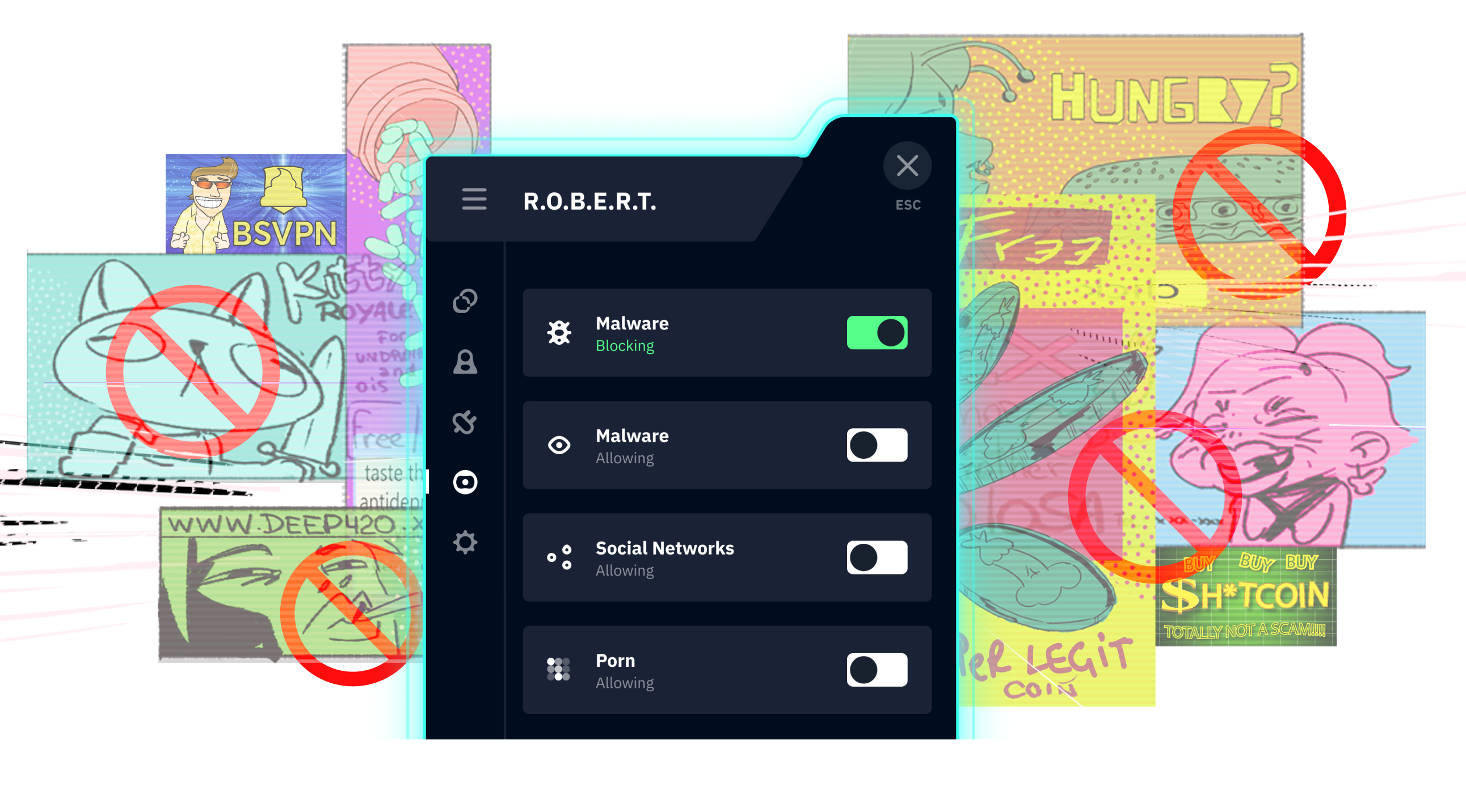 Блокируйте лишний контент